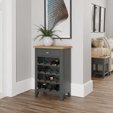 Cookes Collection Palma Wine Cabinet Grey