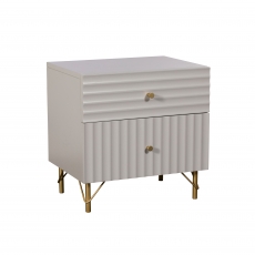 Cookes Collection Alice 2 Drawer Bedside Cabinet