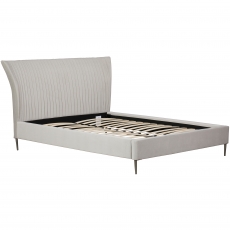 Cookes Collection Pleated Bedstead Silver