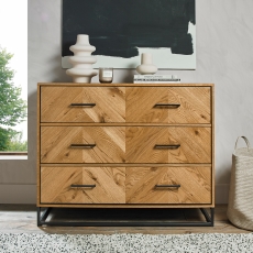 Cookes Collection Rotterdam 3 Drawer Wide Chest