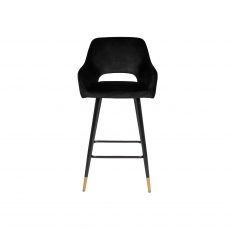 Cookes Collection Britney Bar Stool - Black