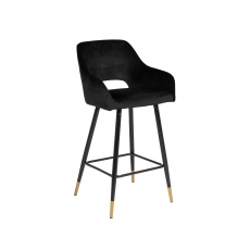 Cookes Collection Britney Bar Stool - Black
