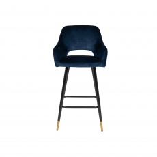 Cookes Collection Britney Bar Stool - Navy