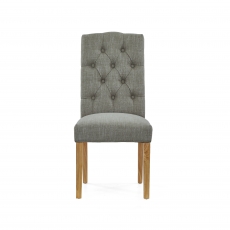 Marseille Grey Button Back Dining Chair