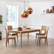 Ercol Romana Extending Dining Table & 4 Chairs