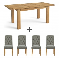 Marseille Extending Dining Table & 4 Chairs