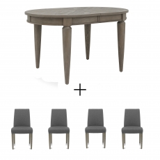 Melbourne 4-6 Extending Table & 4 Chairs
