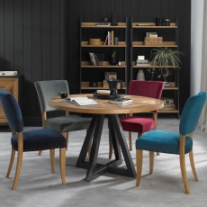 Cookes Collection Iris Circular Dining Table & 4 Chairs