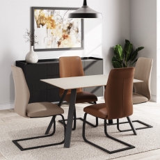 Quartz Medium Table & 4 Chairs