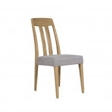 Harmony Slatted Dining Chair Grey