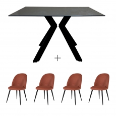 Kenzo Medium Table & 4 Chairs