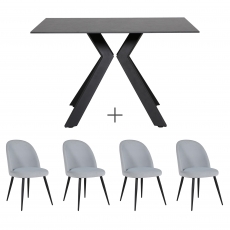Kenzo Large Table & 4 Chairs