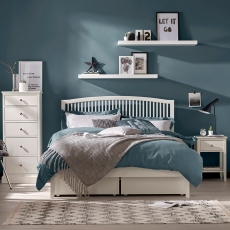 Ashley White Small Double Bedstead