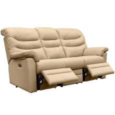 G Plan Ledbury 3 Seater Double Power Recliner Sofa in Leather