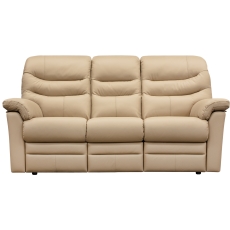 G Plan Ledbury 3 Seater Double Manual Recliner Sofa in Leather