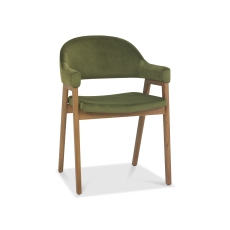 Clifton Upholstered Arm Chair - Cedar Velvet