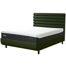 Tempur Arc Static Disc Bed with Vectra Headboard – Dark Green
