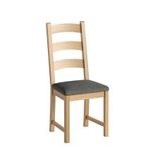 Belfort Ladder Back Dining Chair - Charcoal 1
