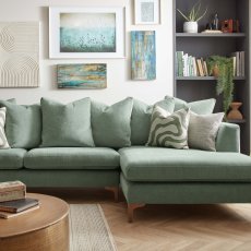Millie Small Chaise Pillow Back Sofa RHF 3