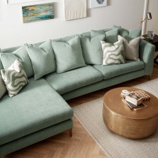 Millie Small Chaise Pillow Back Sofa LHF 2