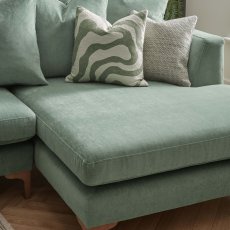 Millie Large Chaise Pillow Back Sofa RHF 4