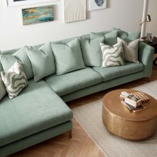 Millie Large Chaise Pillow Back Sofa LHF 3