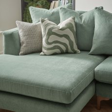 Millie Large Chaise Pillow Back Sofa LHF 4