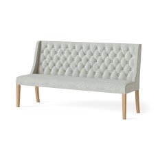 Belfort Button Back Dining Sofa - Beige 2