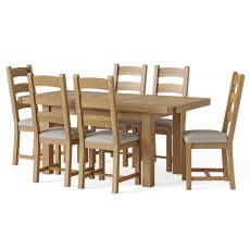 Belfort Small Extending Dining Table & 6 Chairs 2