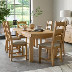Belfort Small Extending Dining Table & 6 Chairs 6