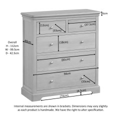 Linhay 2 Over 3 Chest - Oak 7
