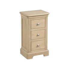 Linhay 3 Drawer Compact Bedside - Oak 1