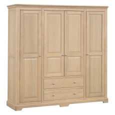 Linhay Quad Wardrobe - Oak 1
