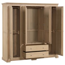 Linhay Quad Wardrobe - Oak 2