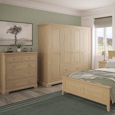 Linhay Quad Wardrobe - Oak 7