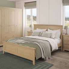 Linhay Double Bedframe - Oak 3