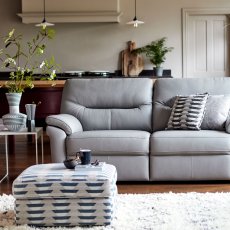 G Plan Seattle 2 Seater Double Manual Recliner Sofa with Heated Seats in Leather 3