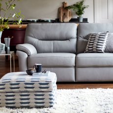G Plan Seattle 2.5 Seater Double Power Recliner Sofa with Lumbar in Leather 3