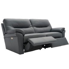 G Plan Seattle 3 Seater Double Power Recliner Sofa with Lumbar in Leather 1