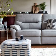 G Plan Seattle 3 Seater Double Power Recliner Sofa with Lumbar in Leather 3