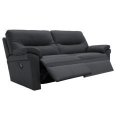 G Plan Seattle 3 Seater Double Manual Recliner Sofa with Heated Seats in Leather 1