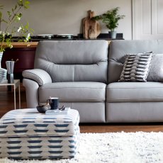 G Plan Seattle 3 Seater Double Manual Recliner Sofa with Heated Seats in Leather 3
