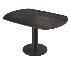 Luna Extending Dining Table - Dark Steel 3