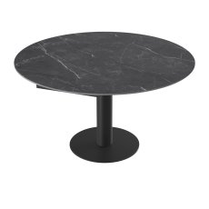 Luna Extending Dining Table - Marquina Marble 1