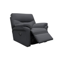G Plan Seattle Manual Recliner Armchair with Heated Seat in Leather 1