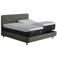 Tempur Ergo Smart Base with Form Headboard - Dark Green 2