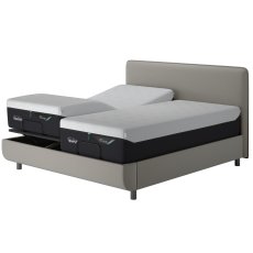 Tempur Ergo Smart Base with Form Headboard - Warm Stone 1