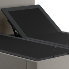 Tempur Ergo Smart Base with Form Headboard - Warm Stone 5
