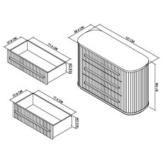 Valletta 3 Drawer Chest 5