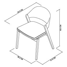 Valletta Dining Chair - Grey 7